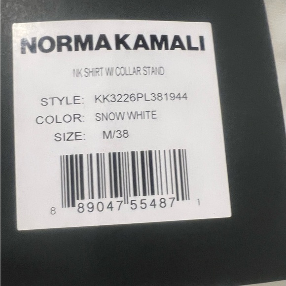NWT/ NORMA KAMALI Nk Shirt W/ Collar Stand
$105 retail / M 38 - Picture 6 of 7